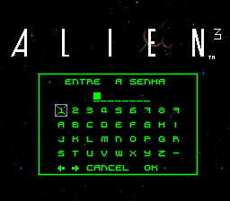 Nes alien 3 коды